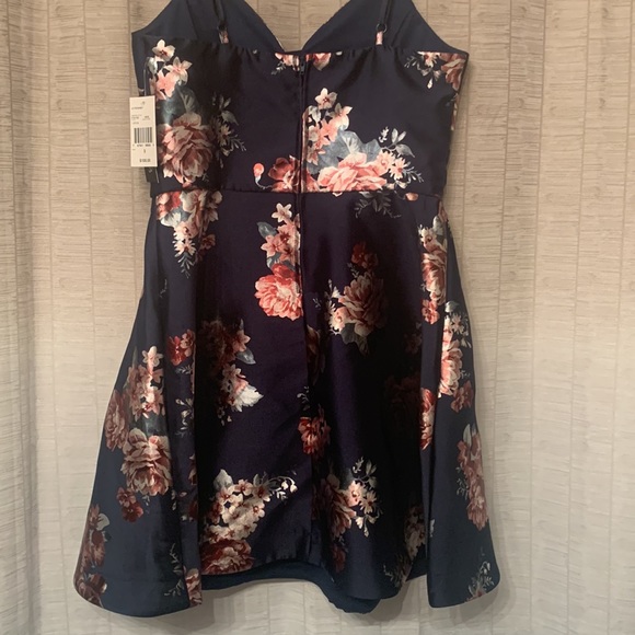 NWT- Speechless- Navy Homecoming Dress - Picture 3 of 4